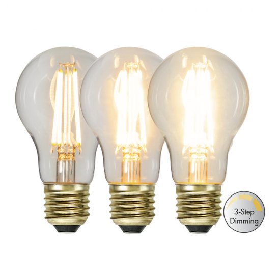 LED lampa E27 A60 Soft glow 3-step dim 2100K