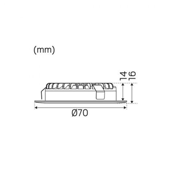 Minidownlight 1202 3,5W bs comfort