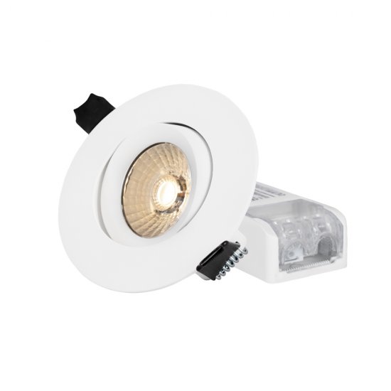 Hidealite Comfort G3 Tilt LED spotlight Vit med drivdon