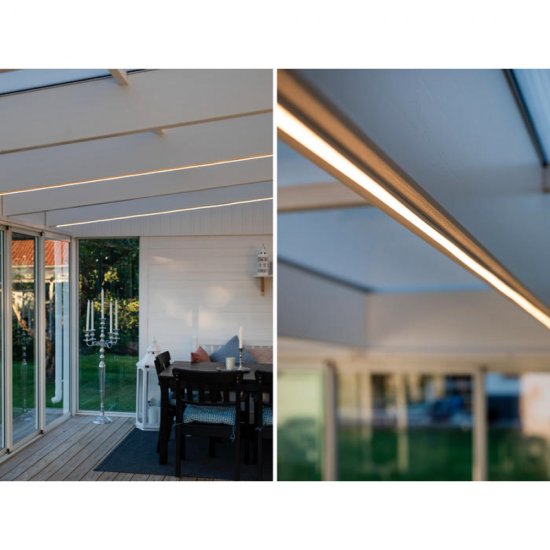 LEDstrip 24V Line IP67 4000K I ett uterum