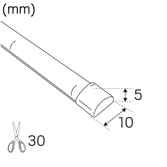 LEDstrip 24V Line IP67 4000K mått