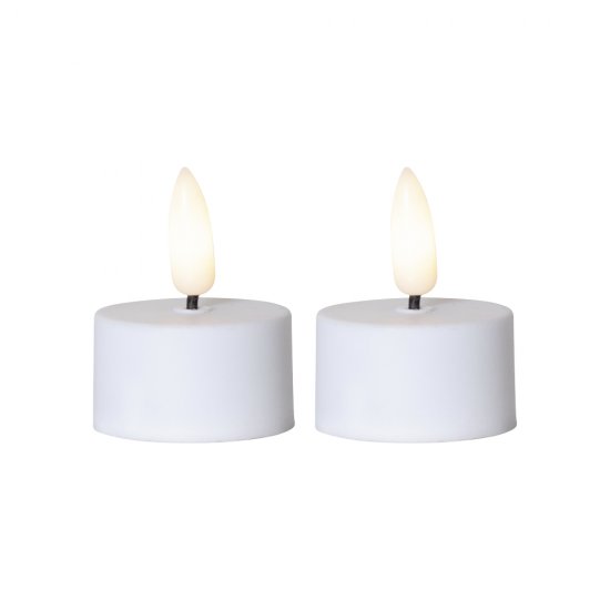 Värmeljus Flamme, realistiska LED-ljus med timer 2-pack