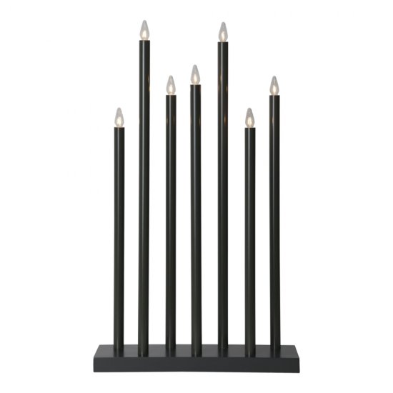 Ljusstake Holy 66cm - 7 armar i svart färg