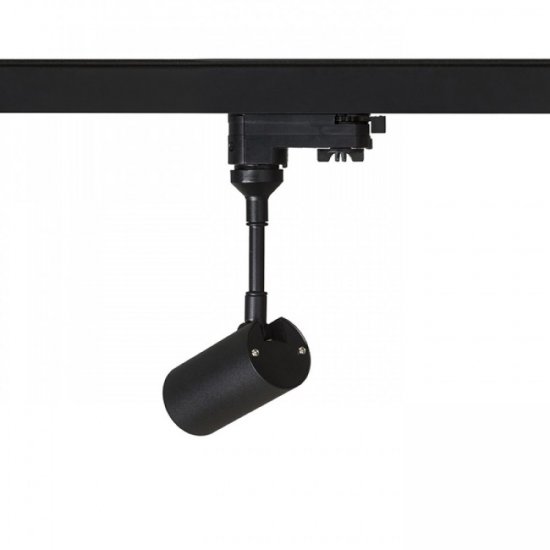 8W LED armatur Lollipop till 3-fas skena - svart bakifrån