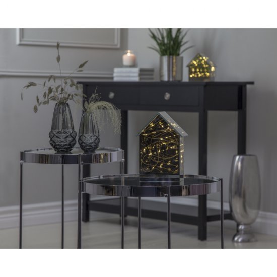 LED ljuslykta Mirror house - stor