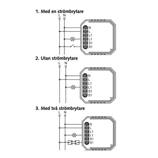 Smart home on/off modul bluetooth, installation