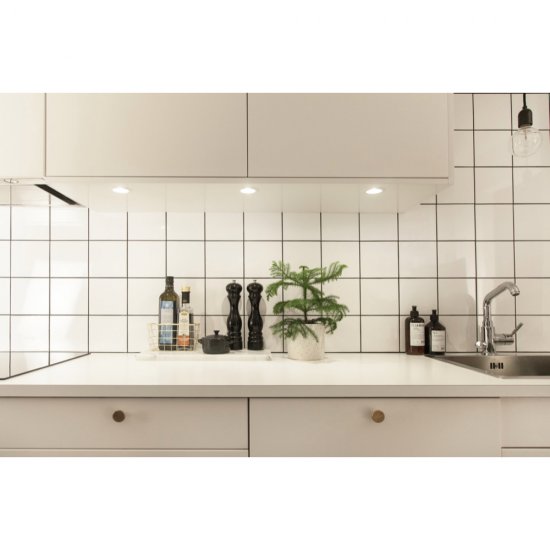 Minidownlight 1202 12V Vit bänkbelysning Hidealite