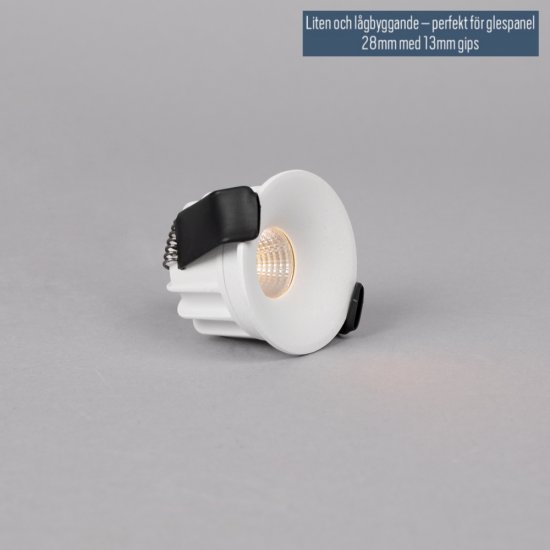 Hidealite Optic deep XS 4W vit mini spotlight liten och smidig