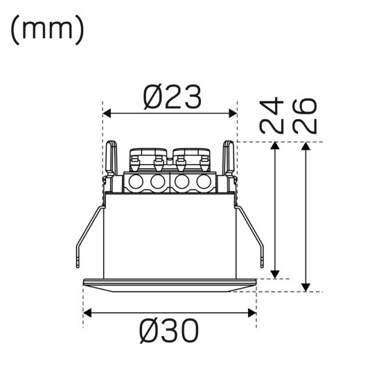 Core Smart minispotlight 1,2W vit