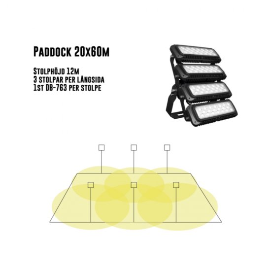 LED strålkastare Designlight DB-763 300W illustration