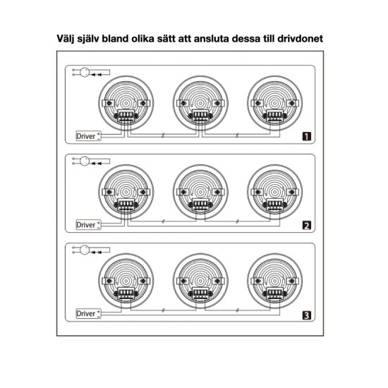 5-pack dimbara LED puckar Q-36A 3,5W 3000K - silver