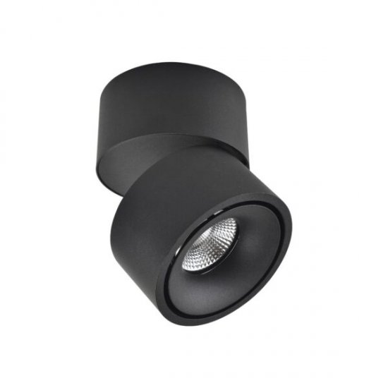 Takspotlight Designlight moon P-186MW utanpåliggande 12W - Svart