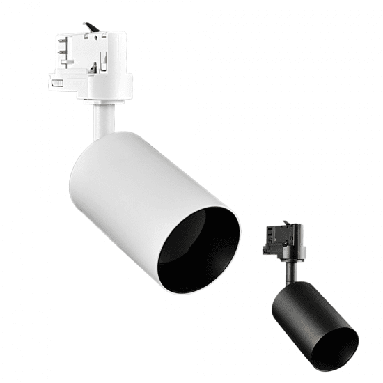 P-810 3-fas spotlight GU10 Svart/Vit