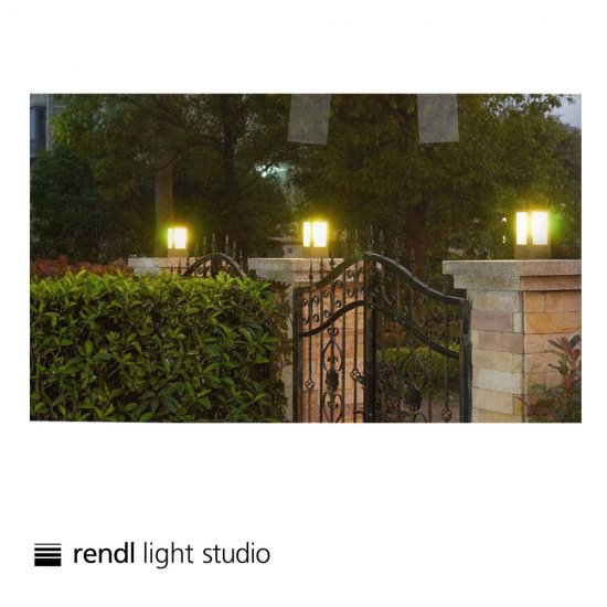 Pollare - Ponder 20 med E27 sockel - 20cm hög - svart