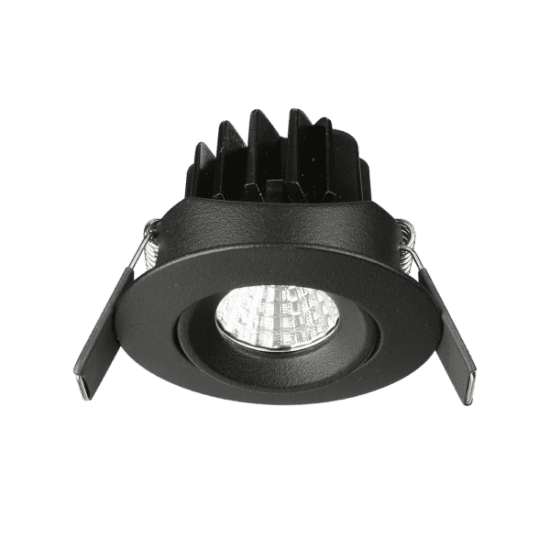 Minidownlight Tilt 4,2W 3000K Svart, Q-16BD.