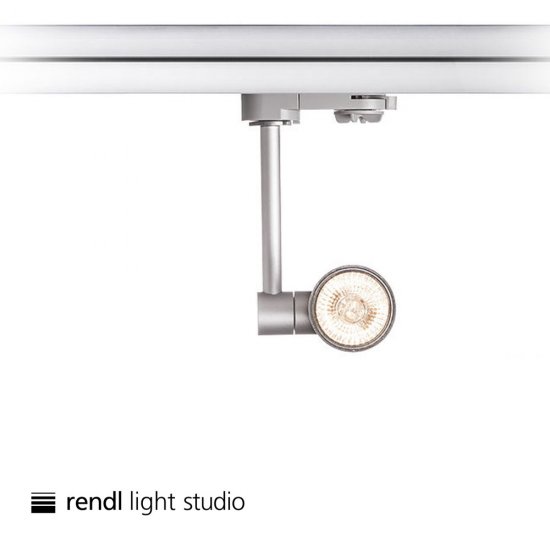 GU10 armatur Fax till 3-fas skena - silvergrå