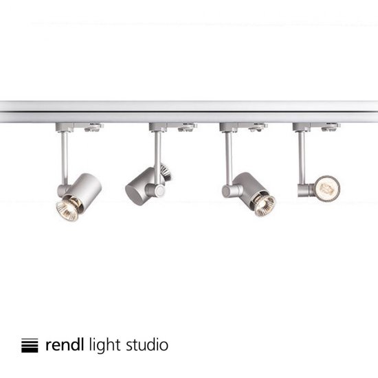 GU10 armatur Fax till 3-fas skena - silvergrå