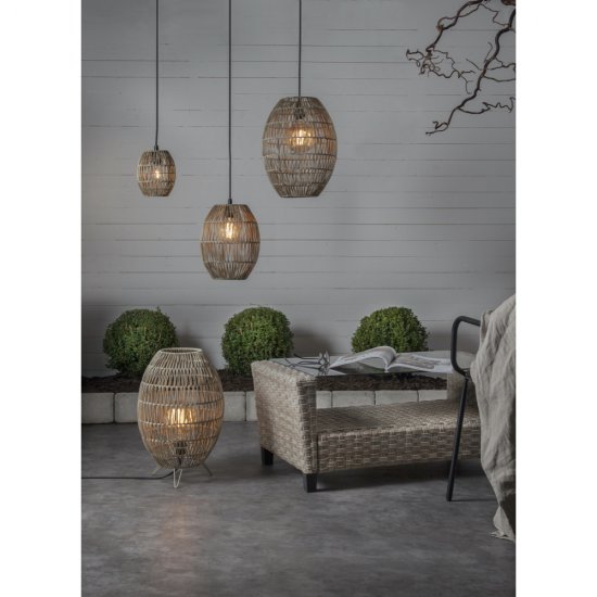 Lampupphäng 2,5m utomhusbruk IP44 E27 - vitt