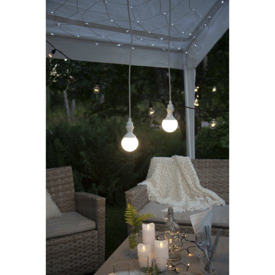 Lampupphäng 5m utomhusbruk IP44 E27 - vitt