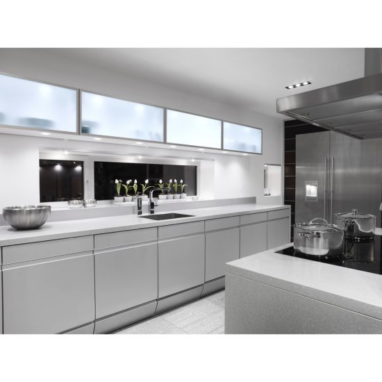 Minidownlight 12Vdc Slim LED 3000K Vit/Silver