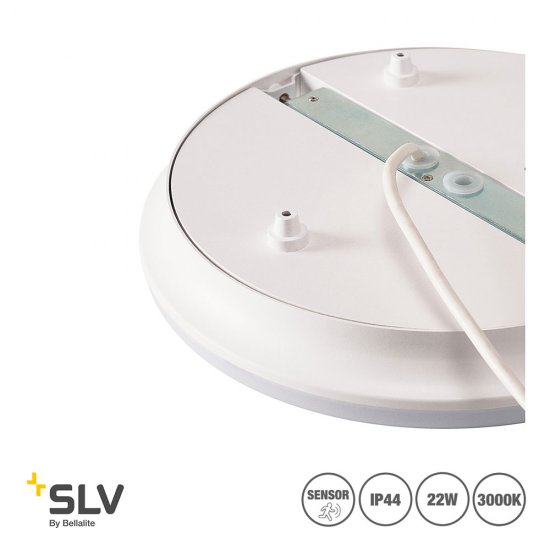 SLV Sima rund med rörelsesensor 22W IP44