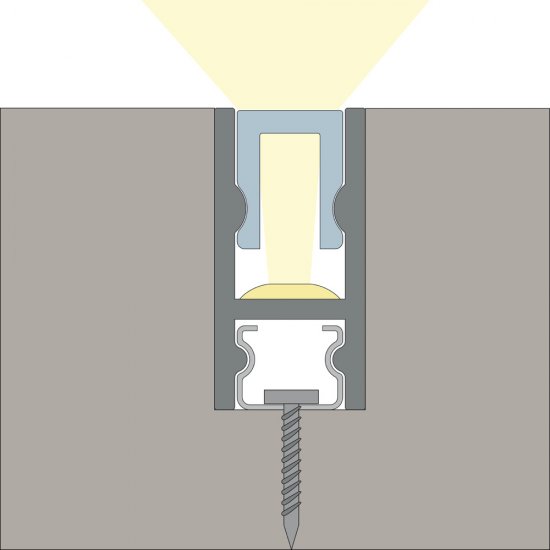 Aluminiumprofil Micro U 1m