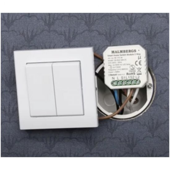 Smart home dosdimmer bluetooth, 2X100W LED installerad