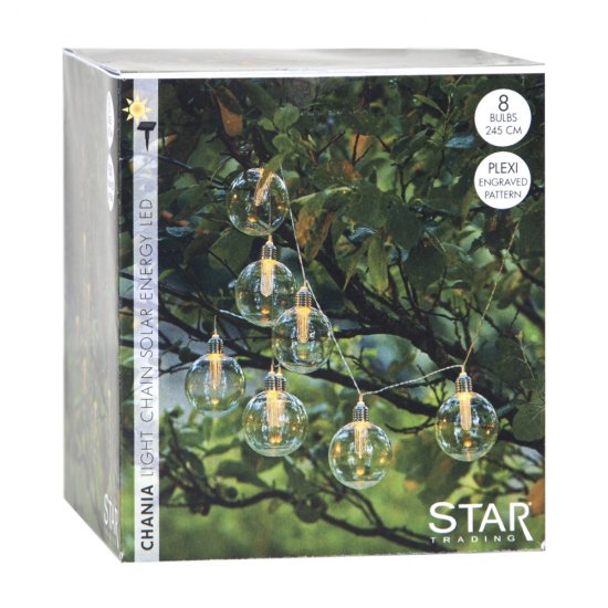 Solcells-ljusslinga Chania - kartongen