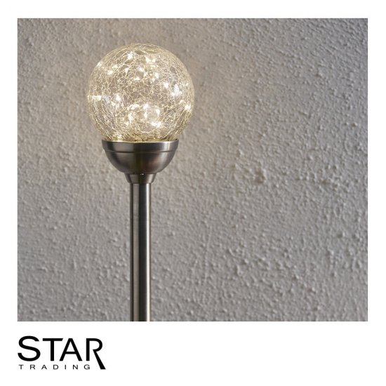 LED solcellspinne med ljusslinga Glory 45cm