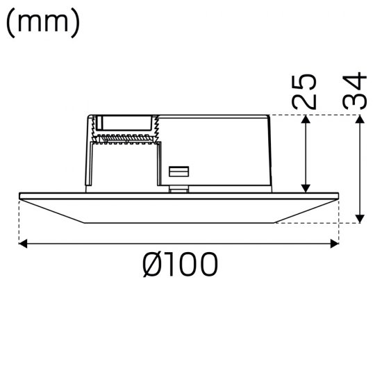 Spotlight för kopplingsdosa Comfort Smart ISO Vit