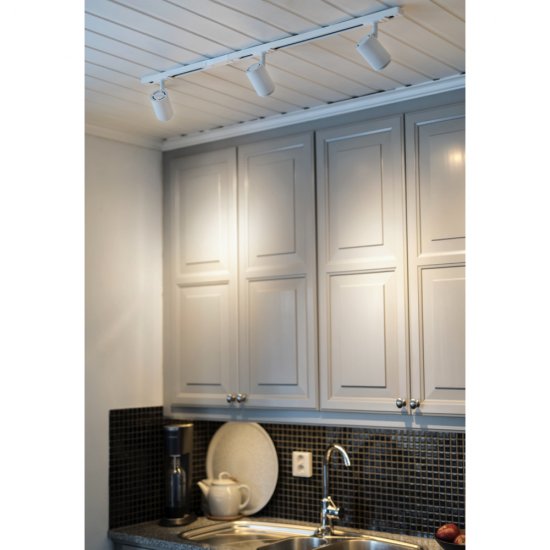 Focus Track micro belysningsskena 1m med 3st 10W - Komplett paket