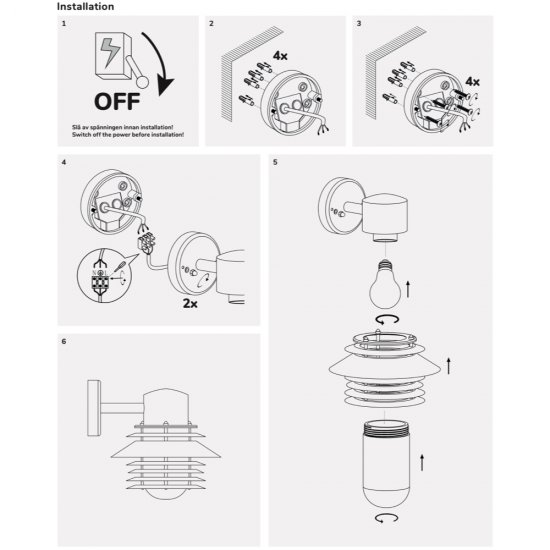 Stig Down E27 installation - llitt