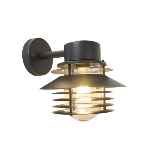 Stig Down E27 fasadarmatur i antracit - llitt