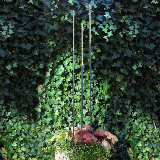 Stix trädgårdsdekoration med 3st ljusstavar - miljöbild 1