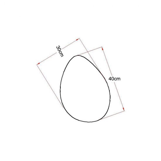 Stone XL trädgårdsdekoration med LED belysning - Mått