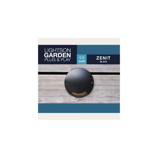 Produktförpackningen till Zenit 0,5W Svart trapplampa