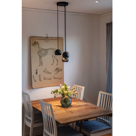 Takkopp Utvändig III Svart / Vit