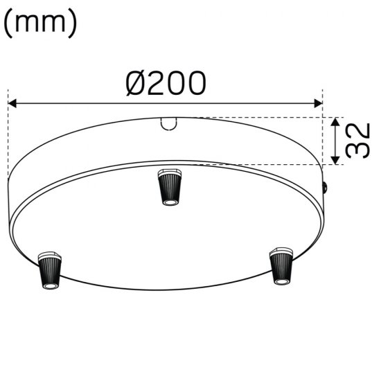 Takkopp Utvändig III Svart / Vit