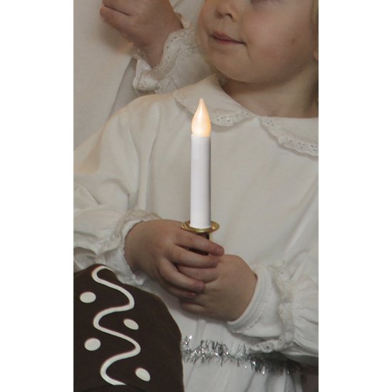 Tärnljus Santa Lucia rött / Guld