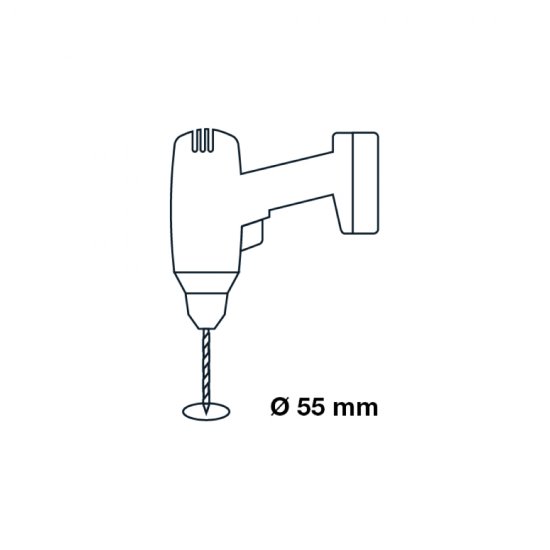 Terra altanbelysning 0,5W - Borrhål