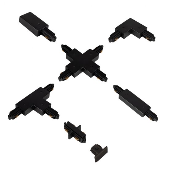 Tillbehör LiteTrac Skensystem 1-fas Svart hidealite