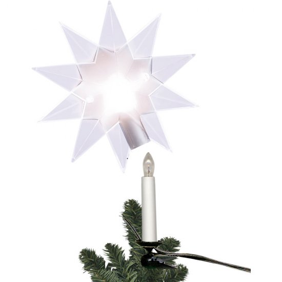 Toppstjärna Topsy plexi placeras på ett ljus