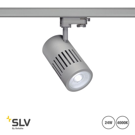 SLV Structec butiksarmatur för 3-fas skenmontage 24W -
Ra90 Silver