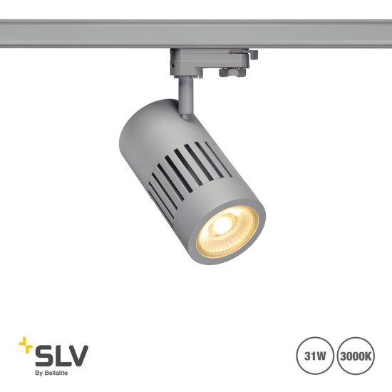 SLV Structec butiksarmatur för 3-fas skenmontage 31W -
Ra90 Silver