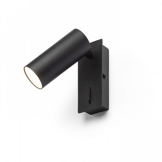 Tapio I SQ väggspotlight med brytare - 4,5W LED svart