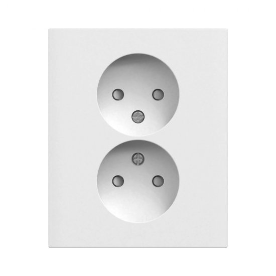 Vägguttag 2-vägs infällt ojordat, Connect 2 Home