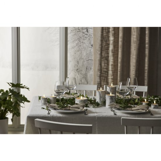 Värmeljus Flamme Marble, ljus i betong med timer 2-pack
