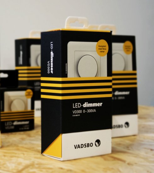Vadsbo VD300 LED-Dimmer 1-300W - förpackning